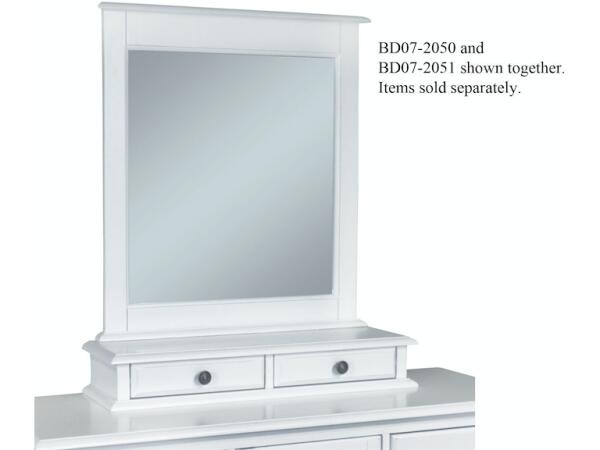 Cottage Mirror in Beach White Mirrors John Thomas Furniture