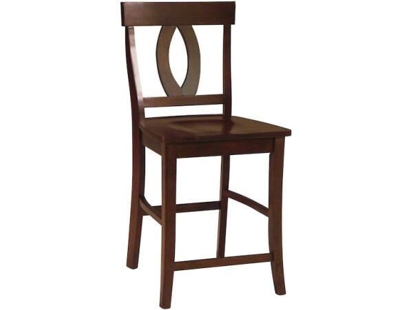 Roma Stool in Espresso Barstools John Thomas Furniture 3