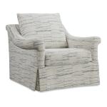 Emme Skirted Swivel Chair (Topstitch)
