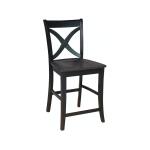 Salerno Stool in Coal & Black
