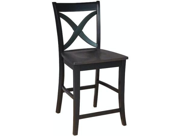 Roma Stool in Espresso Barstools John Thomas Furniture 4