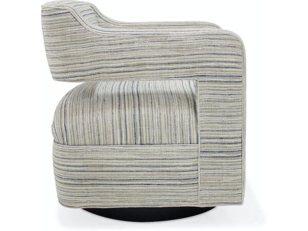 Moxie Swivel Chair - Wooden Base - Image 3