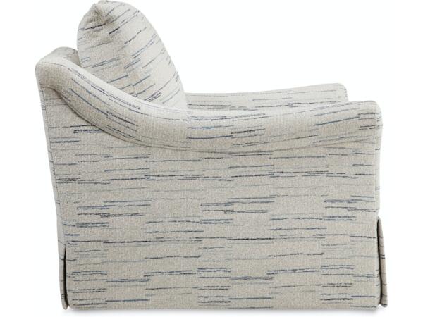 Emme Skirted Swivel Chair (Topstitch) - Image 2