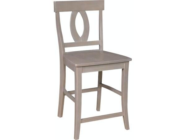 Roma Stool in Taupe Gray Barstools John Thomas Furniture 3