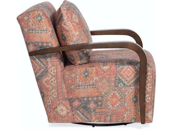 Corley Exposed Wood Swivel Chair - Image 2