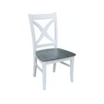 Salerno Chair in Heather Gray & White