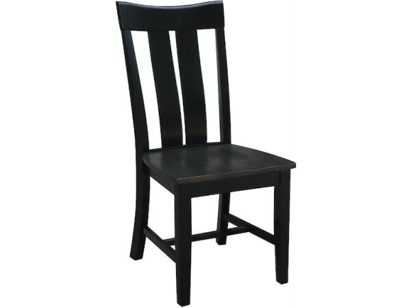 Tall Mission Chair in Coal & Black Chairs & Benches John Thomas Furniture 3
