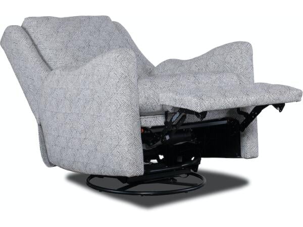 Dimitri Swivel Glider Recliner Solid Back - Power Recline - Image 3
