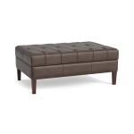 Dover Leather Rectangle Ottoman - Image 2