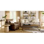 Carolina Leather Roll Arm Chair - Image 3