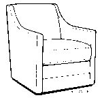3443 Swivel Chair