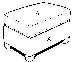 2626P Ottoman - Stationary chair program