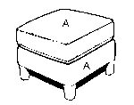 2538P Ottoman - Stationary chair program