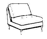 2M-23 Armless Chair