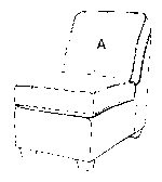 2580 Armless Chair