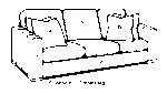 R018 Sofa 88in