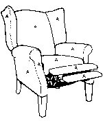 2220 Push Back Wing Chair