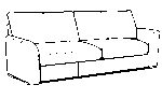 3786-06 RHF loveseat