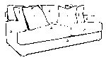 2702-12 Armless Loveseat